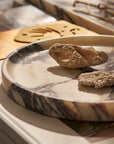 Linea Round Marble Tray