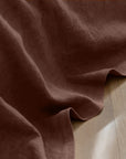 Eadie Luca Linen Bed Cover - Clay