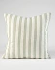 Eadie Santi Linen Cushion - Pistachio/White