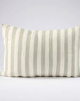 Eadie Santi Linen Cushion - Pistachio/White
