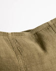 Eadie Luca Linen Cushion - Olive
