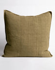 Eadie Luca Linen Cushion - Olive