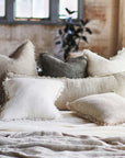 Eadie Bedouin Linen Cushion - Natural