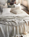 Eadie Bedouin Oversized Linen Throw