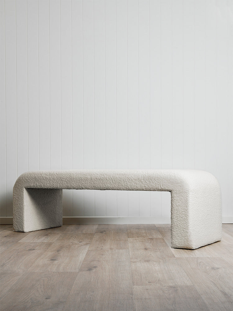 Teddy Boucle Bench - Off White