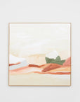 Painterly Vista Blush Framed Canvas