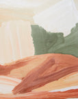 Painterly Vista Blush Framed Canvas