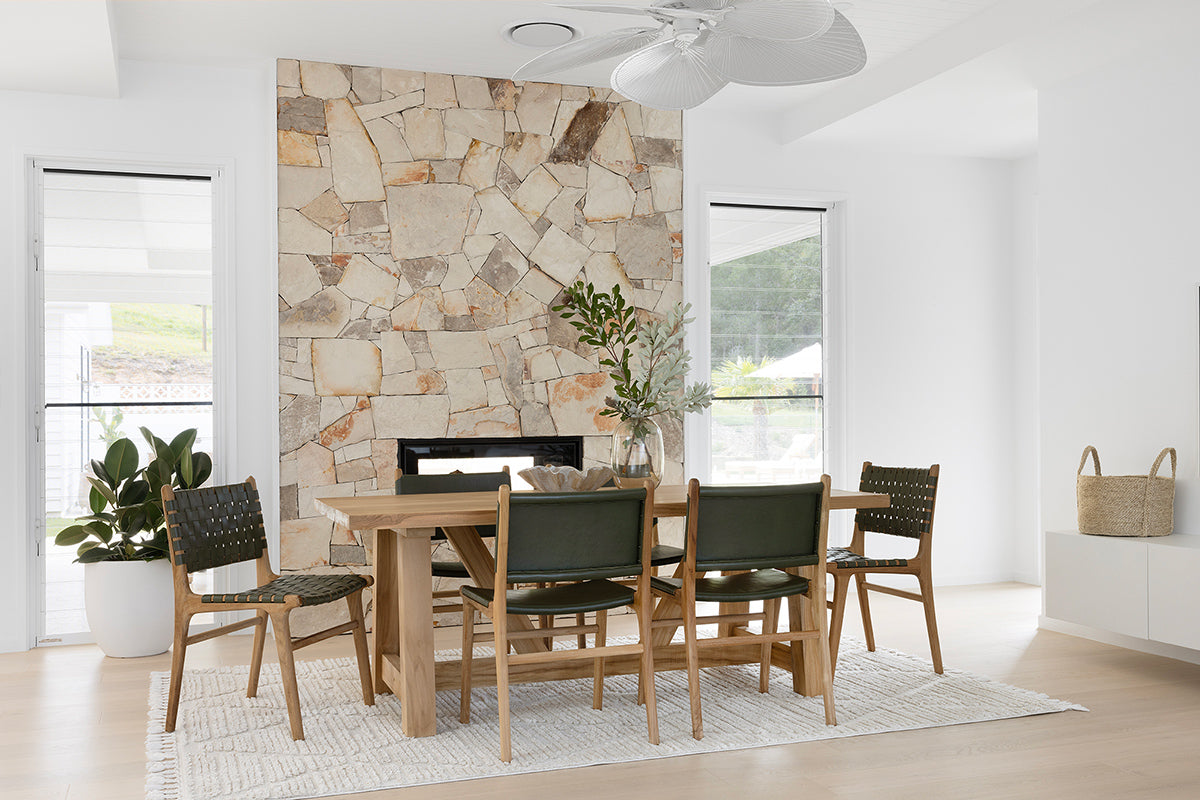Paloma Woven Leather Dining Chair
