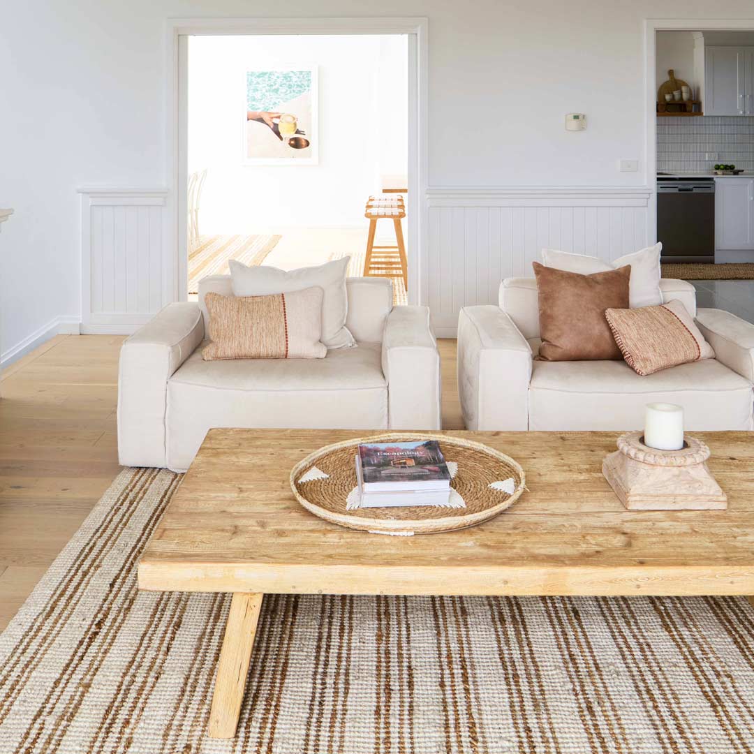 Zebra Flintoft Stripe Jute Rug