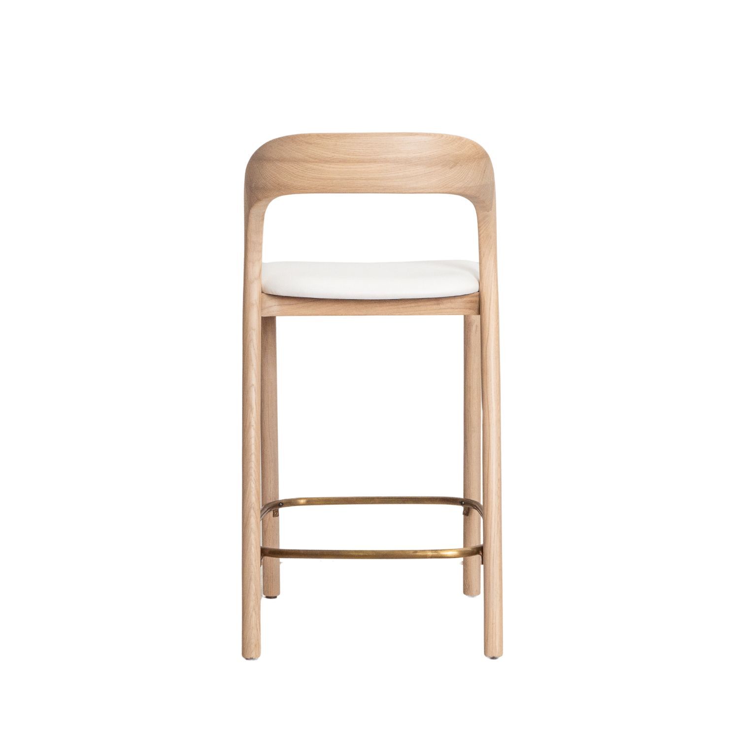 Neva Bar Stool - Silver/White