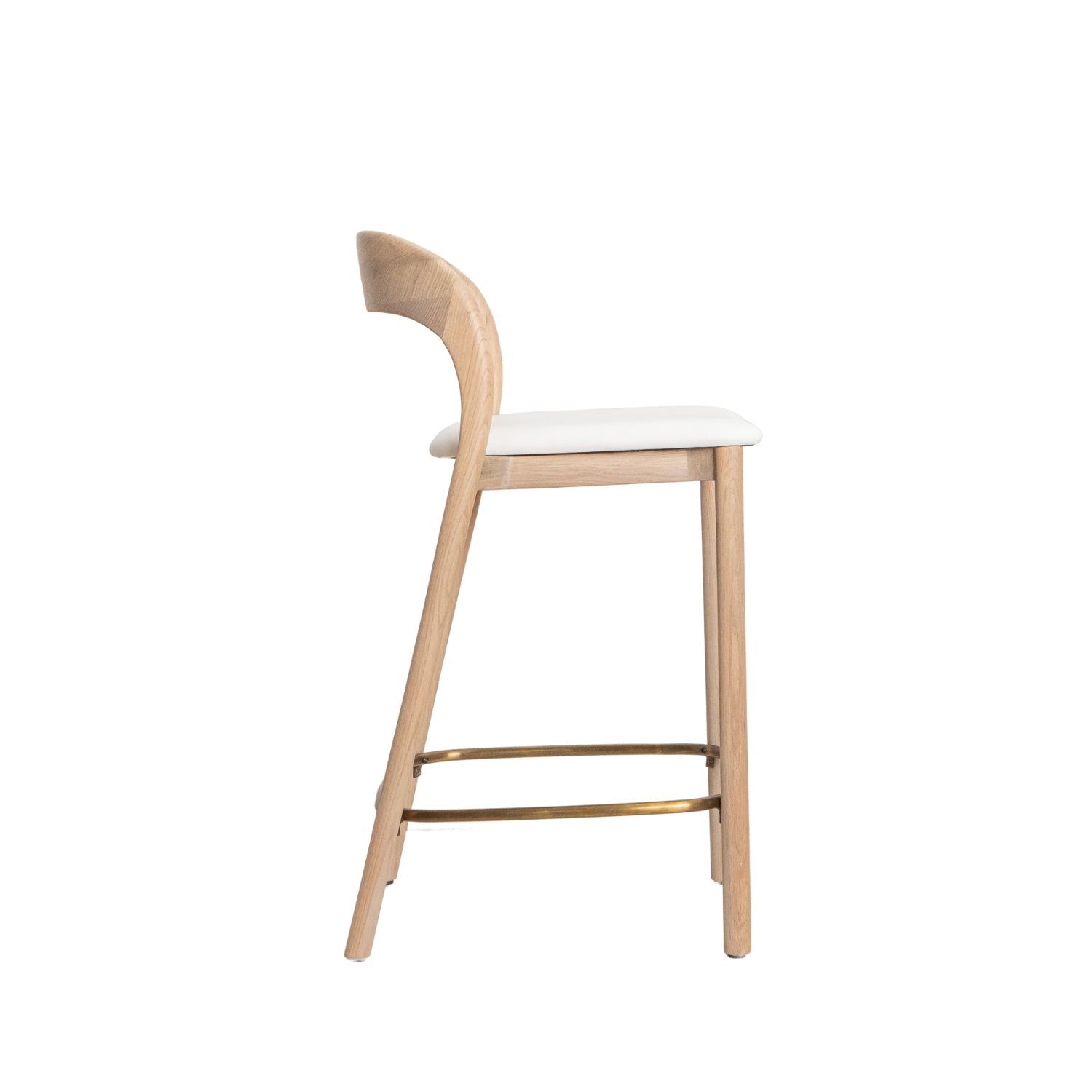 Neva Bar Stool - Silver/White