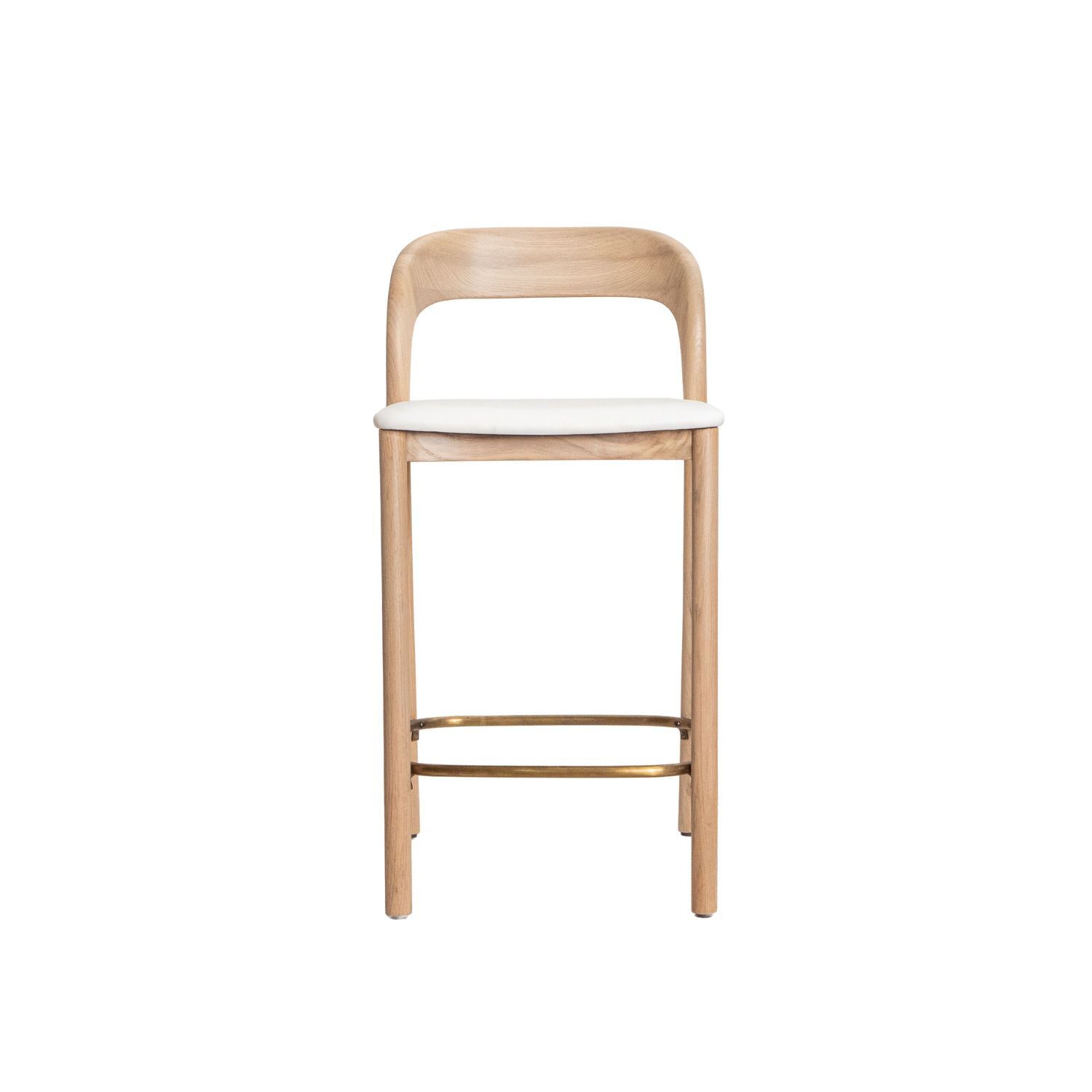 Neva Bar Stool - Silver/White