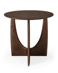 Ethnicraft Geometric Side Table in Teak Brown