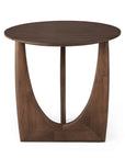 Ethnicraft Geometric Side Table in Teak Brown