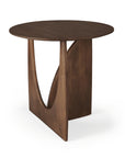 Ethnicraft Geometric Side Table in Teak Brown