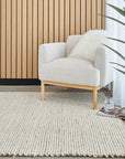 J+J Inlet Hand-loomed Rug - Cream