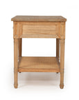 Village Cane Nightstand - Weathered Oak