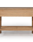 Village Cane Nightstand - Weathered Oak
