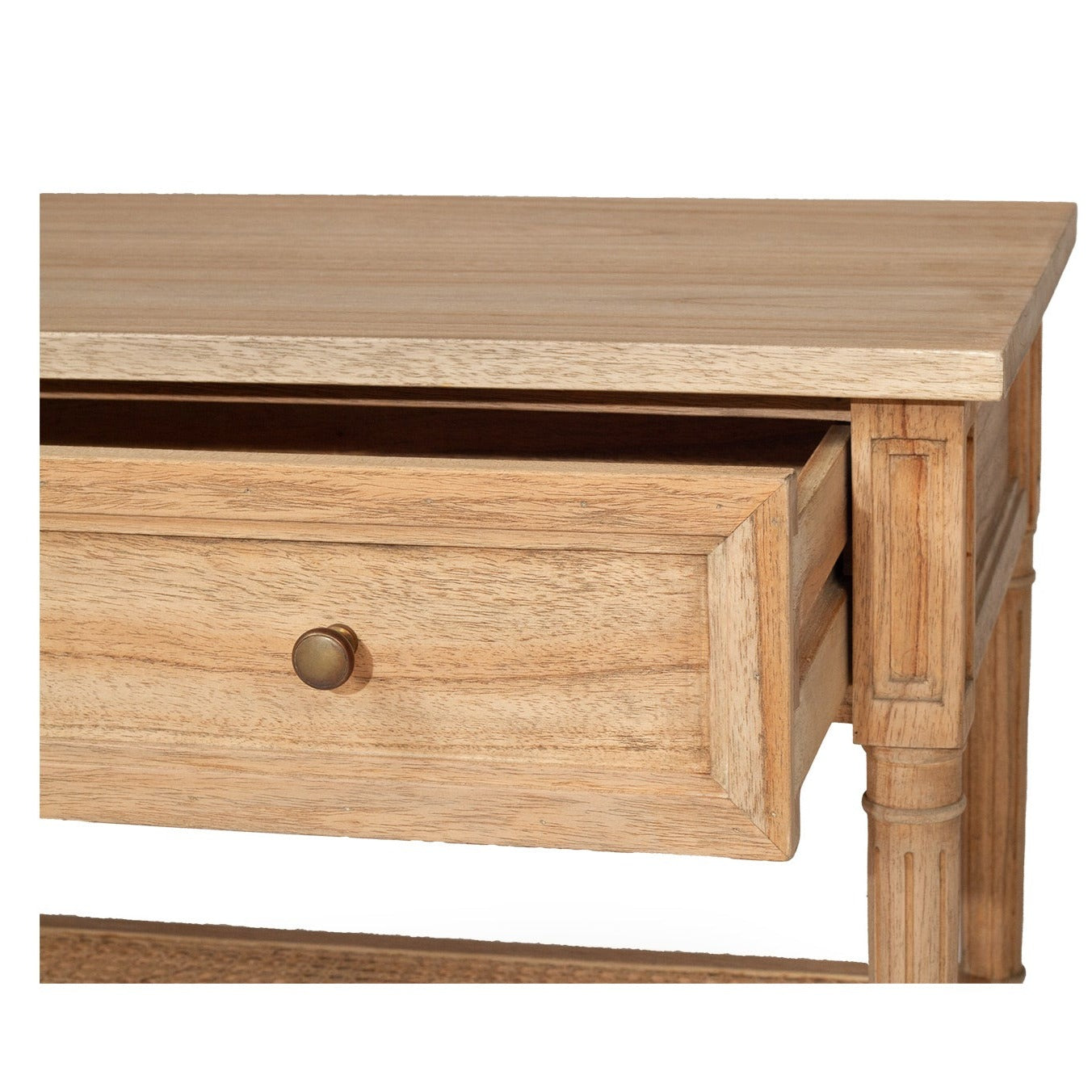 Village Cane Nightstand - Weathered Oak