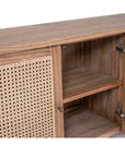 Village Four Door Sideboard - Weathered Oak