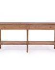 Village Wide Console Table - Weathered Oak