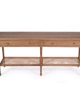 Village Wide Console Table - Weathered Oak