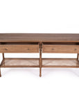 Village Wide Console Table - Weathered Oak