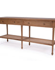 Village Wide Console Table - Weathered Oak