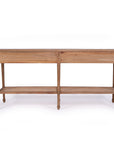 Village Wide Console Table - Weathered Oak