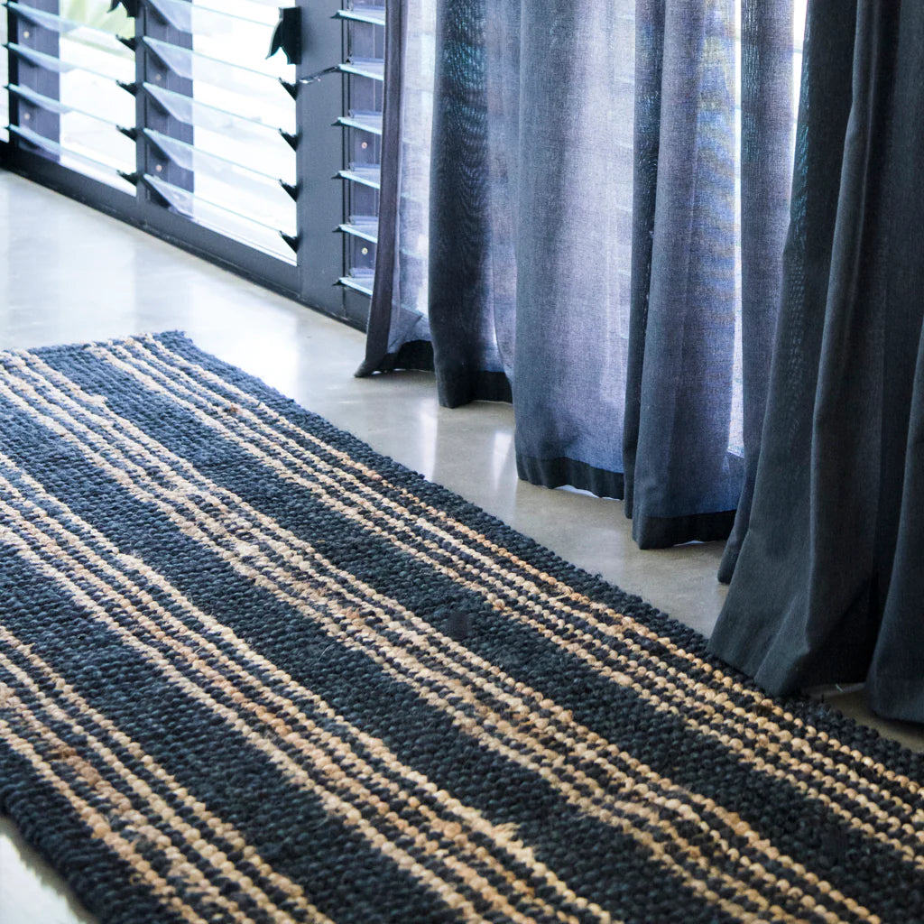 Zebra Jones Stripe Jute Runner
