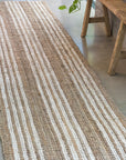 Zebra Osbourne Stripe Jute Runner