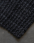 Zebra Graphite Jute Runner