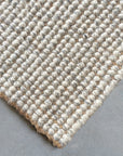 Zebra Carter Wool/Jute Rug - White/Grey