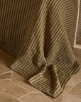 Ava Stripe Linen Bedcover