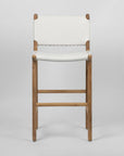 Kempsey Leather Backed Counter Stool - White