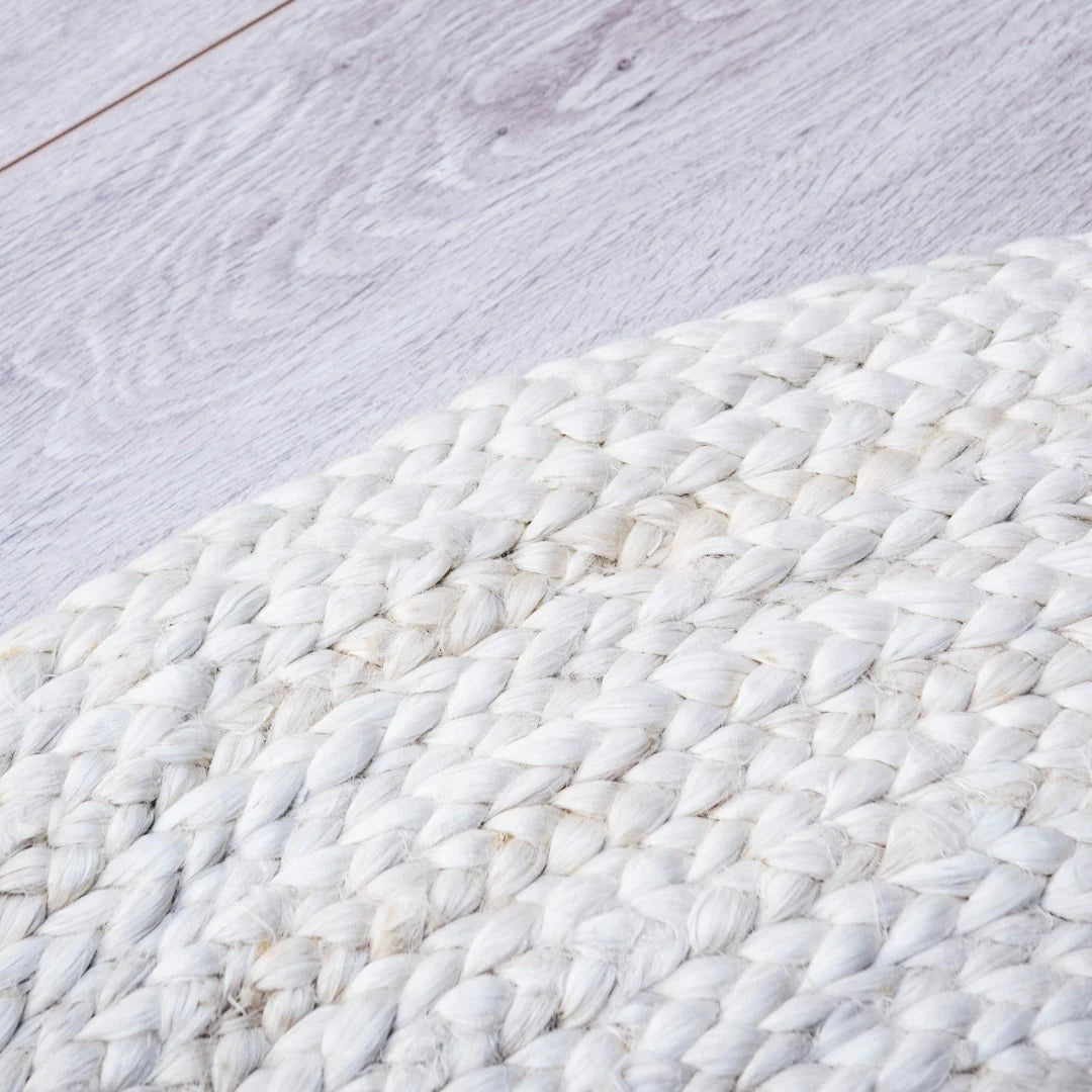 Zebra Vincent White Wash Round Rug