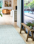 Zebra Carter Wool/Jute Rug - White/Grey