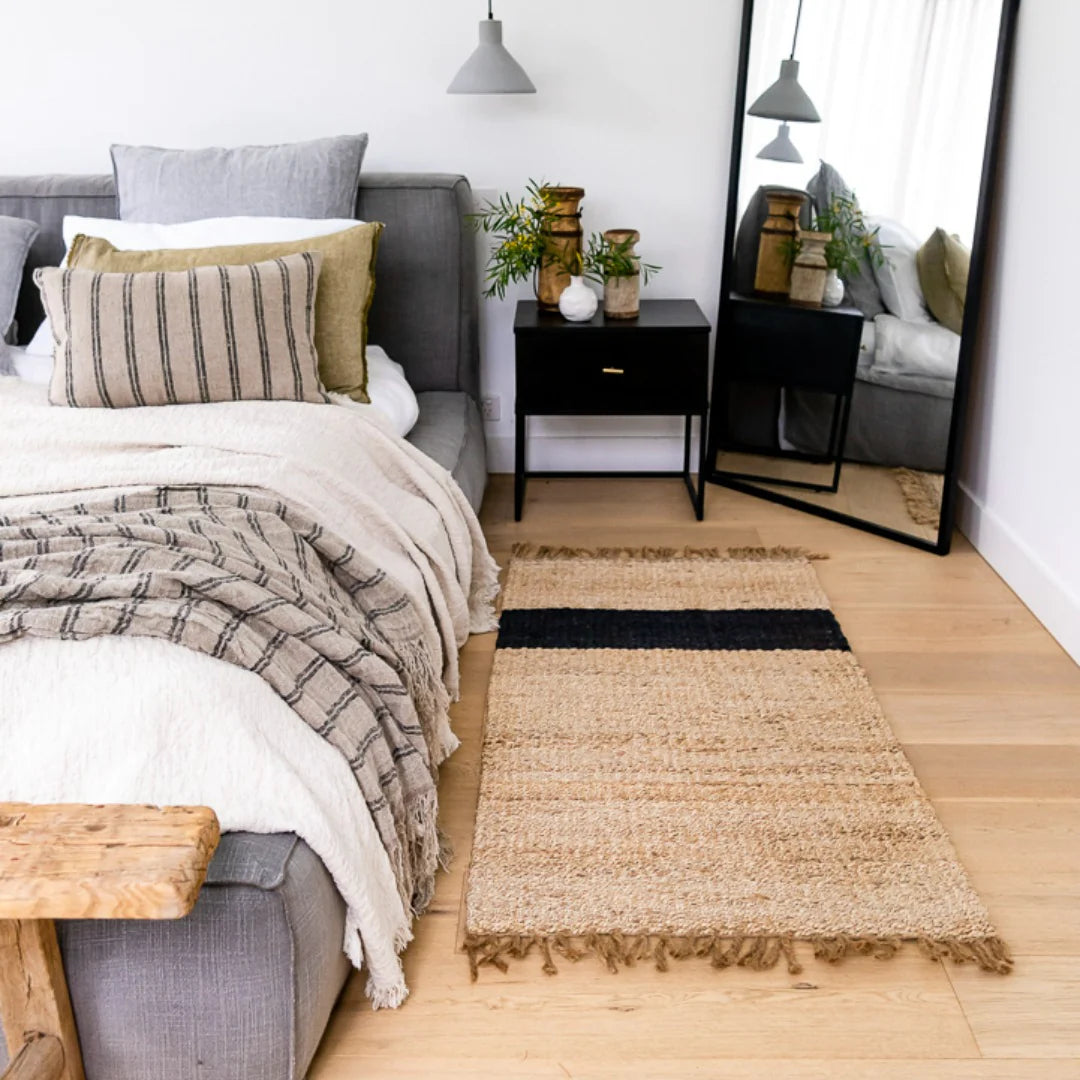 Zebra Baxter Stripe Jute Mat
