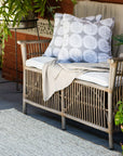 Zebra Carter Wool/Jute Rug - White/Grey