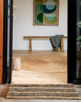 Zebra Smith Stripe Jute Mat