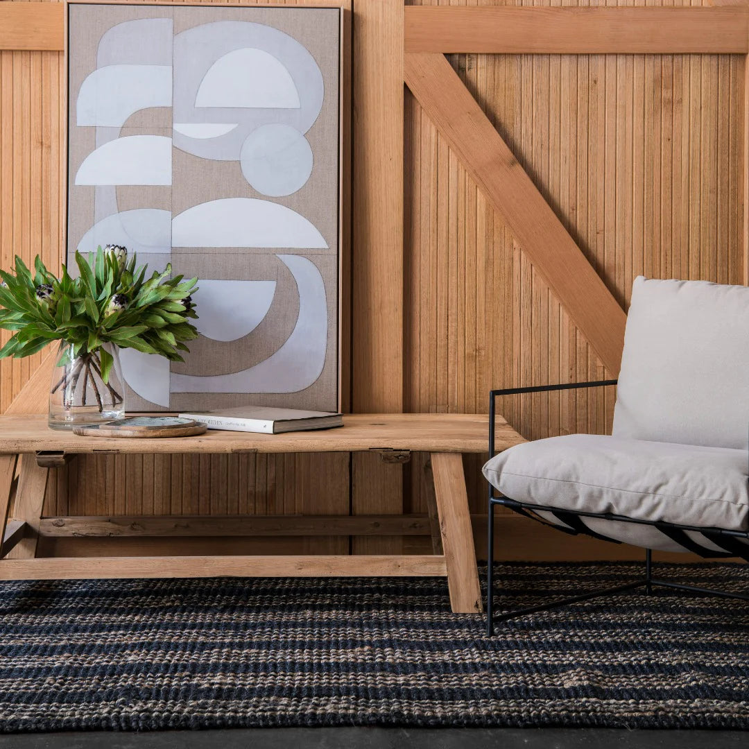 Zebra Jones Stripe Jute Rug