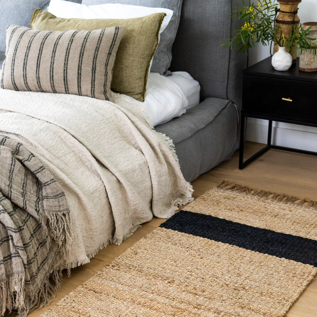 Zebra Baxter Stripe Jute Mat