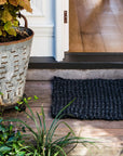 Zebra Graphite Jute Mat