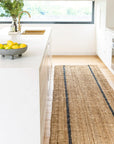 Zebra Bailey Stripe Jute Runner