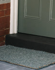 Zebra Carter Wool/Jute Mat - Forest