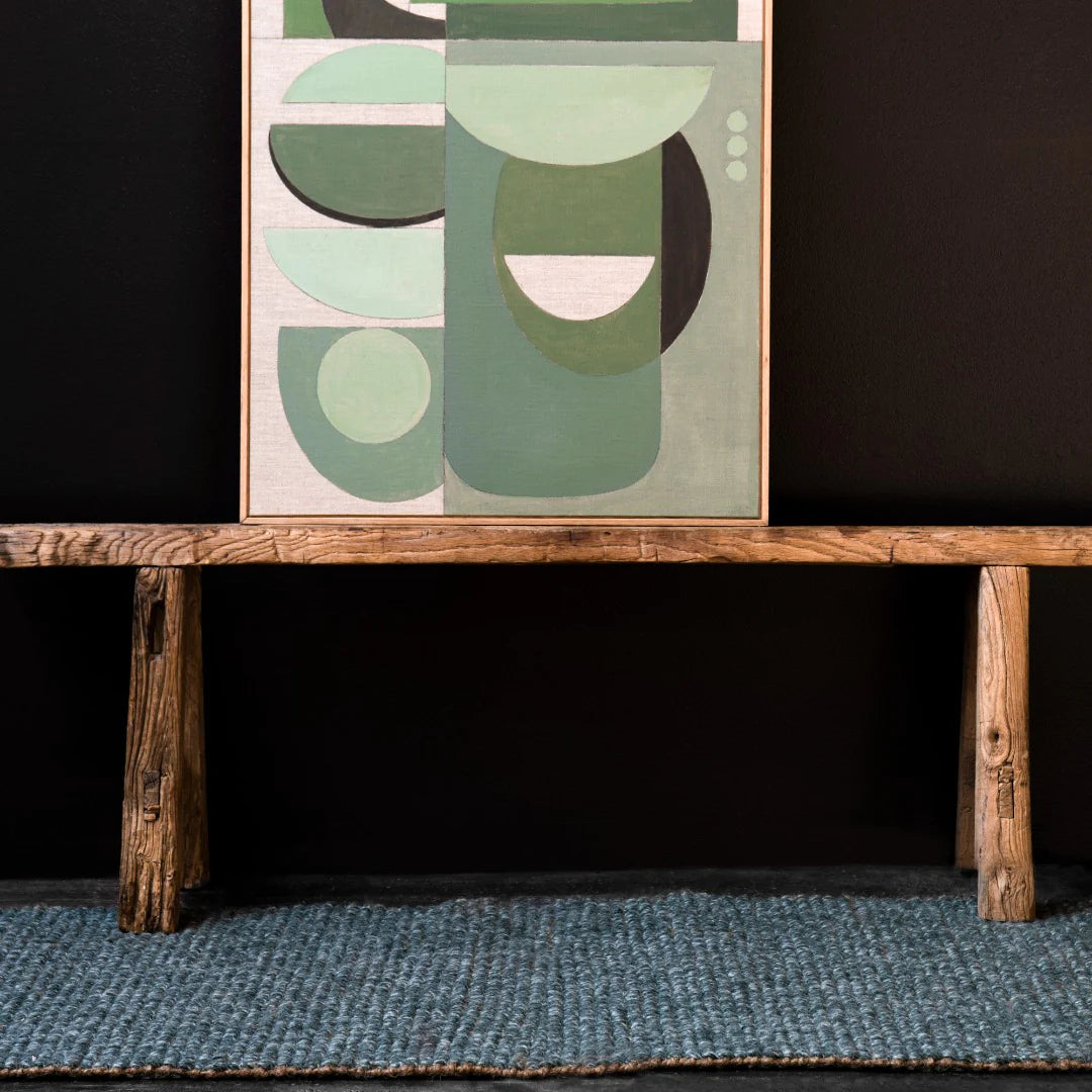 Zebra Carter Wool/Jute Rug - Forest
