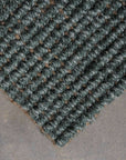 Zebra Carter Wool/Jute Mat - Forest