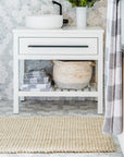 Zebra Vincent White Wash Mat