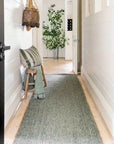 Zebra Carter Wool/Jute Mat - Forest