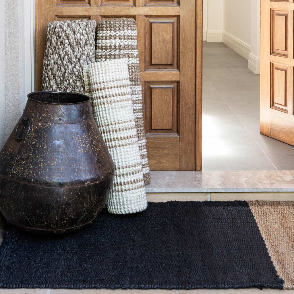Zebra Flintoft Stripe Jute Mat